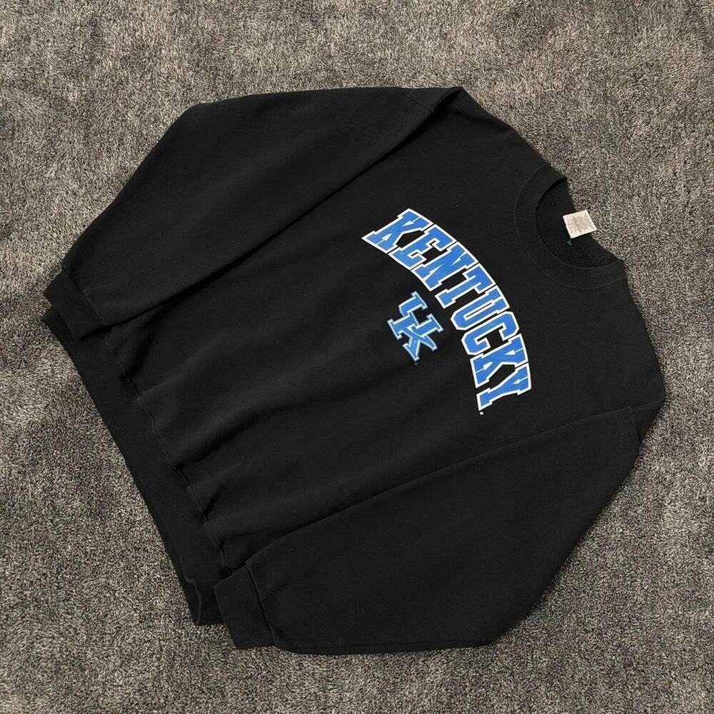 Vintage 90s JERZEES Kentucky Wildcats Black Size XL Pullover Crewneck